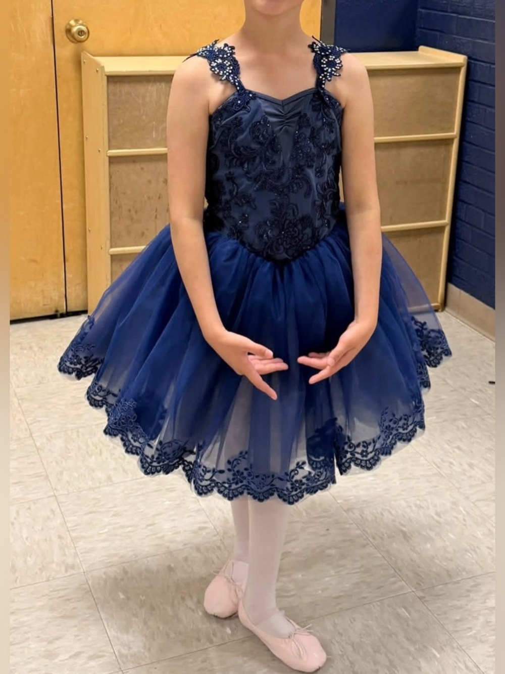 WEISSMAN size MC Dress Navy Blue Girls' Tutu